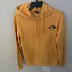Yellow North Face hoodie